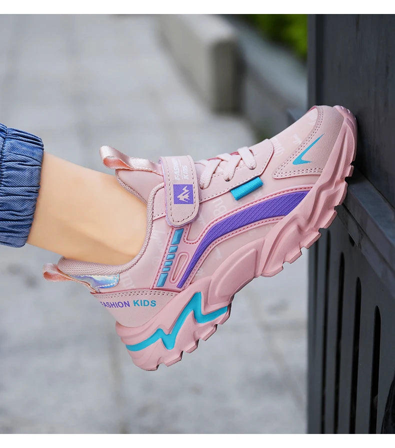 Princess Casual Sneaker Soft Comfortable Waterproof Anti-Slippery Kids Girl Trend Sport Shoes