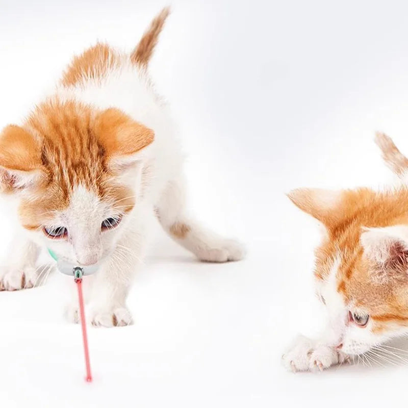 Smart Laser Tease Cat Collar – USB Rechargeable, Automatic Interactive Toy for Kittens & Cats