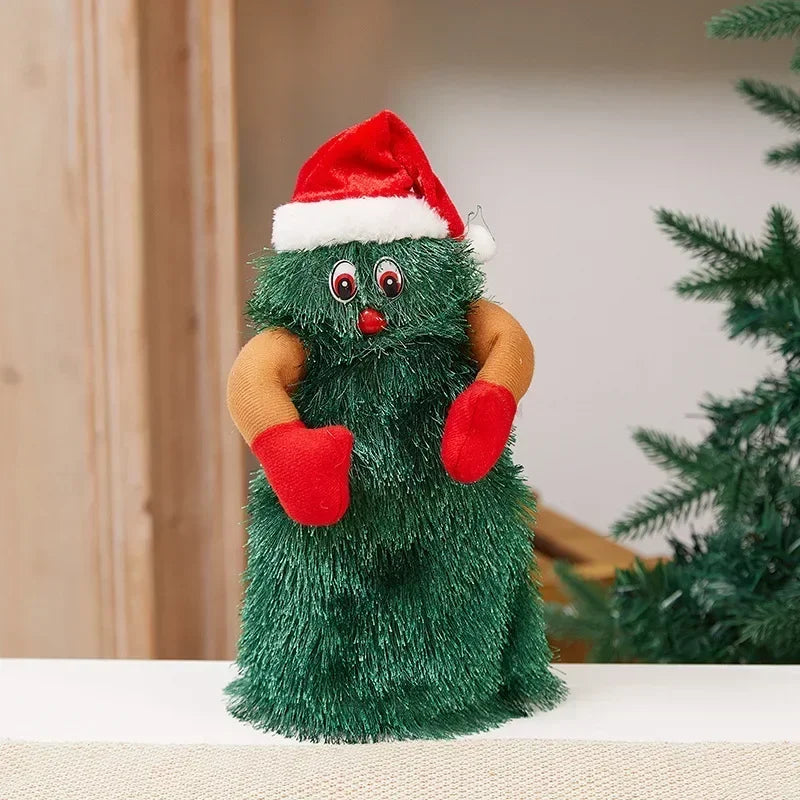 Dancing Christmas Tree with Music – Rotating Singing Doll, Funny Electric Toy, Christmas Decoration for Kids & Family