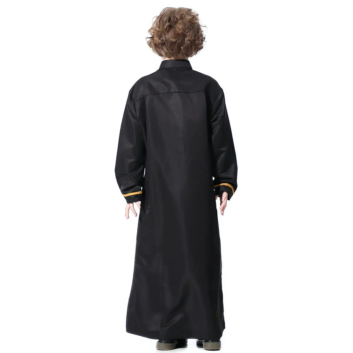 Arab Jubba Boys Robe Kids Abayas Kaftan Islamic Clothing Long Sleeve Thobe Middle East Teenage Clothing Muslim Ramadan Eid Dress