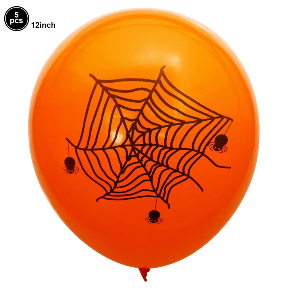 Halloween 12-Inch Latex Balloons for Spooky Party Decorations