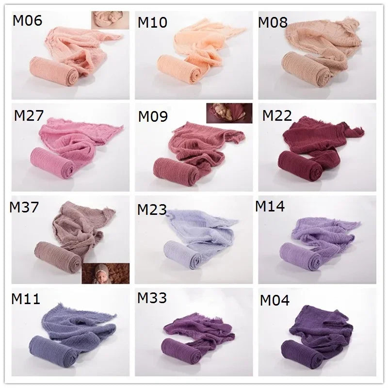 Newborn Photography Props Wrap Baby Blanket Soft Stretchable Cotton Swaddling Backdrop Babies Accessories