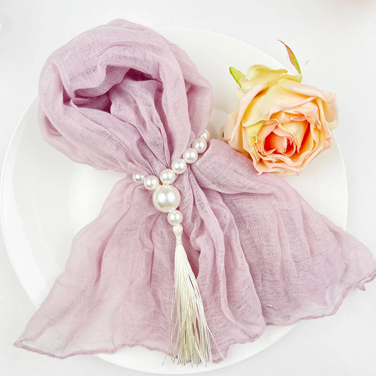 102Pcs Wholesale Cheesecloth Napkin Sage Green Gauze Napkins Party Christmas Wedding Decoration Baby Shower Dinner Retro Napkins