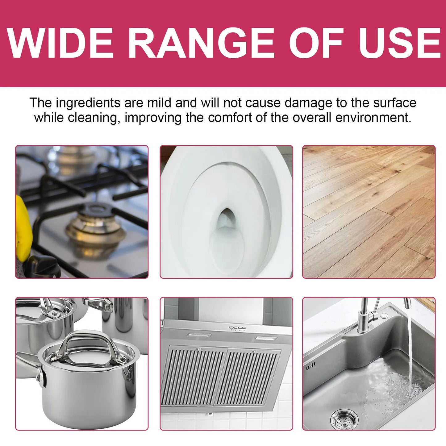 Multifunctional Kitchen Cleaning Kit – Quick & Effective Grease and Stain Remover