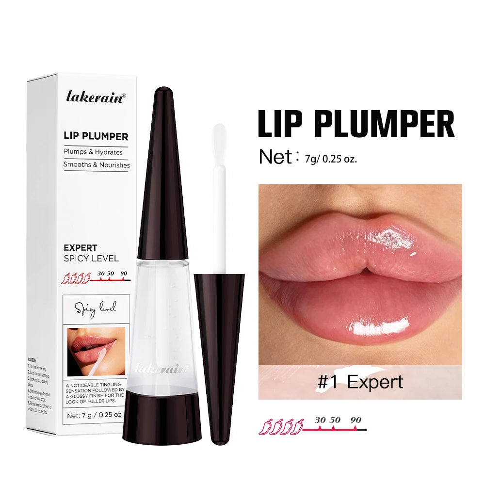 Hydrating Lip Plumper Gloss – Moisturizing Serum for Fuller, Smoother Looking Lips