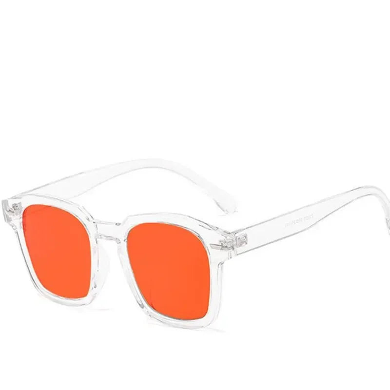 Women’s Korean Retro Cat Eye Sunglasses – Trendy Summer Square UV400 Ocean Film Shades