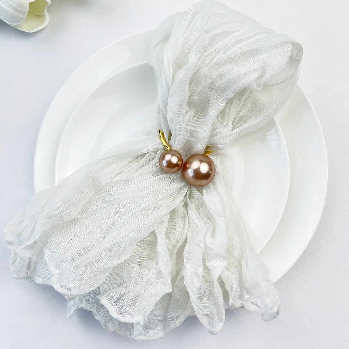 102Pcs Wholesale Cheesecloth Napkin Sage Green Gauze Napkins Party Christmas Wedding Decoration Baby Shower Dinner Retro Napkins