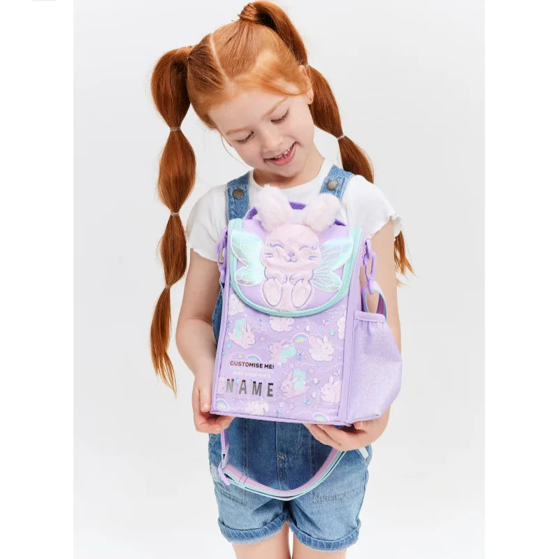 Australian Angel Rabbit Kids Backpack – Cute Cartoon School Bag for Primary Students | Lightweight, Outdoor Leisure Bag, Ideal Christmas Gift