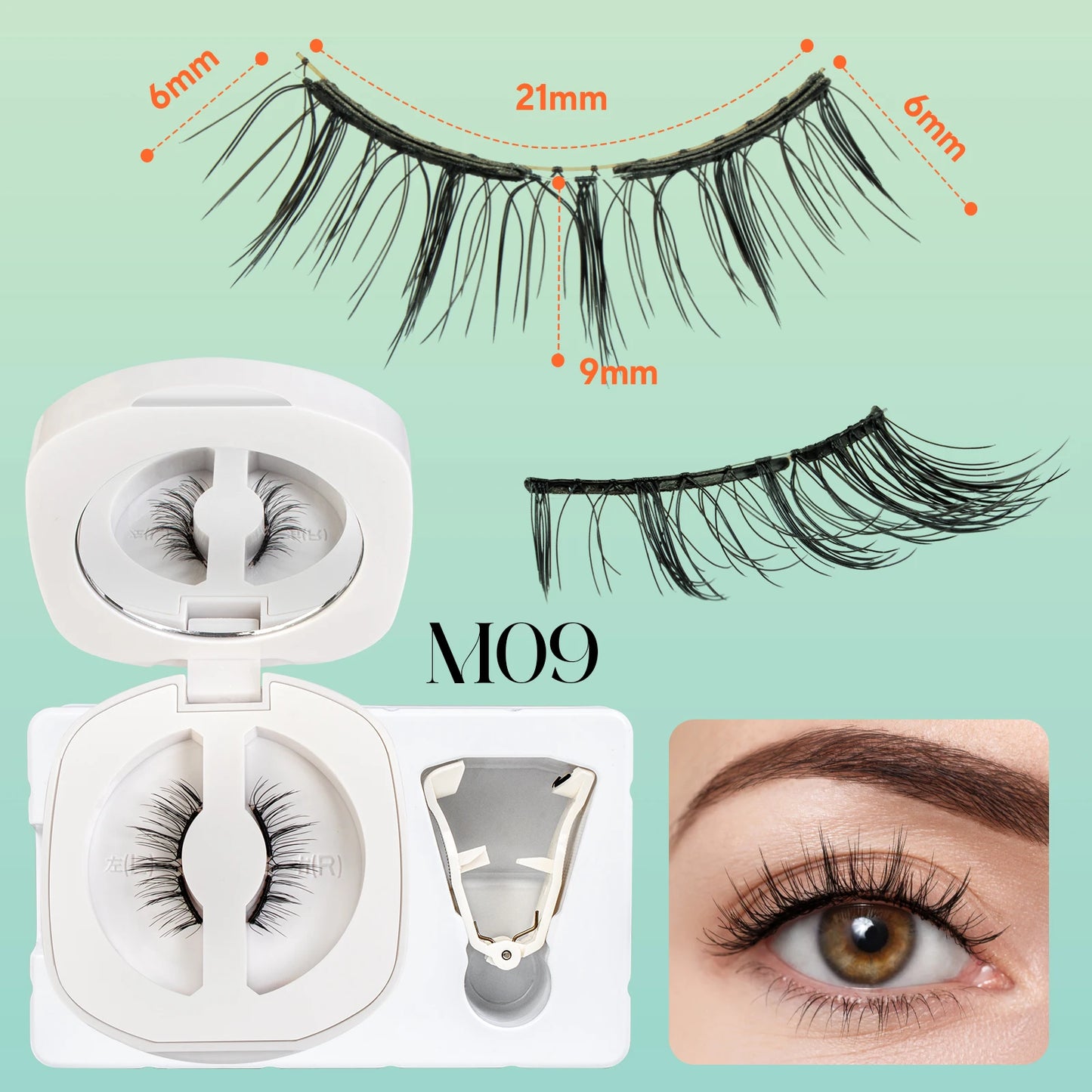 Soft Magnetic Eyelashes – No Glue Needed | Reusable | Natural 3D Look | Easy to Apply