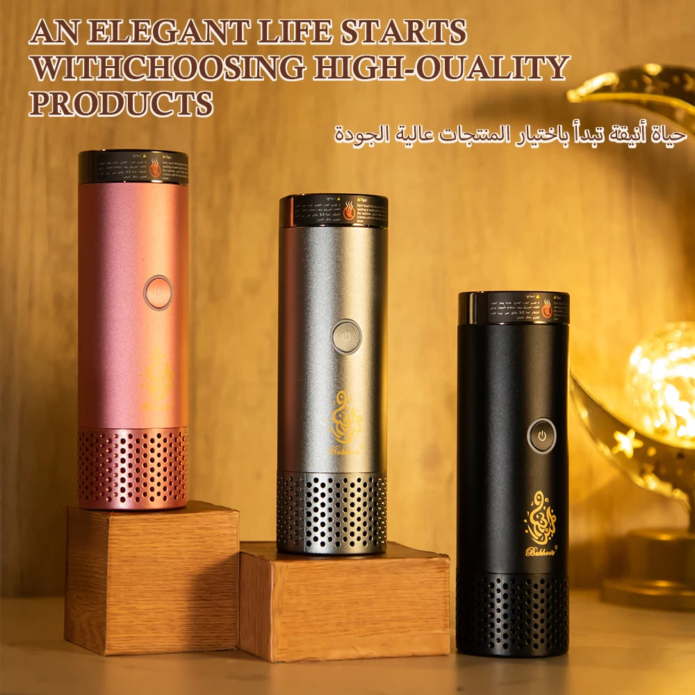 Bakhoor 2 In 1 Incense Burner Hair Aroma Diffuser Comb Saudi Arabia Electric Incense Burner 2000mAh Home Air Freshener Device