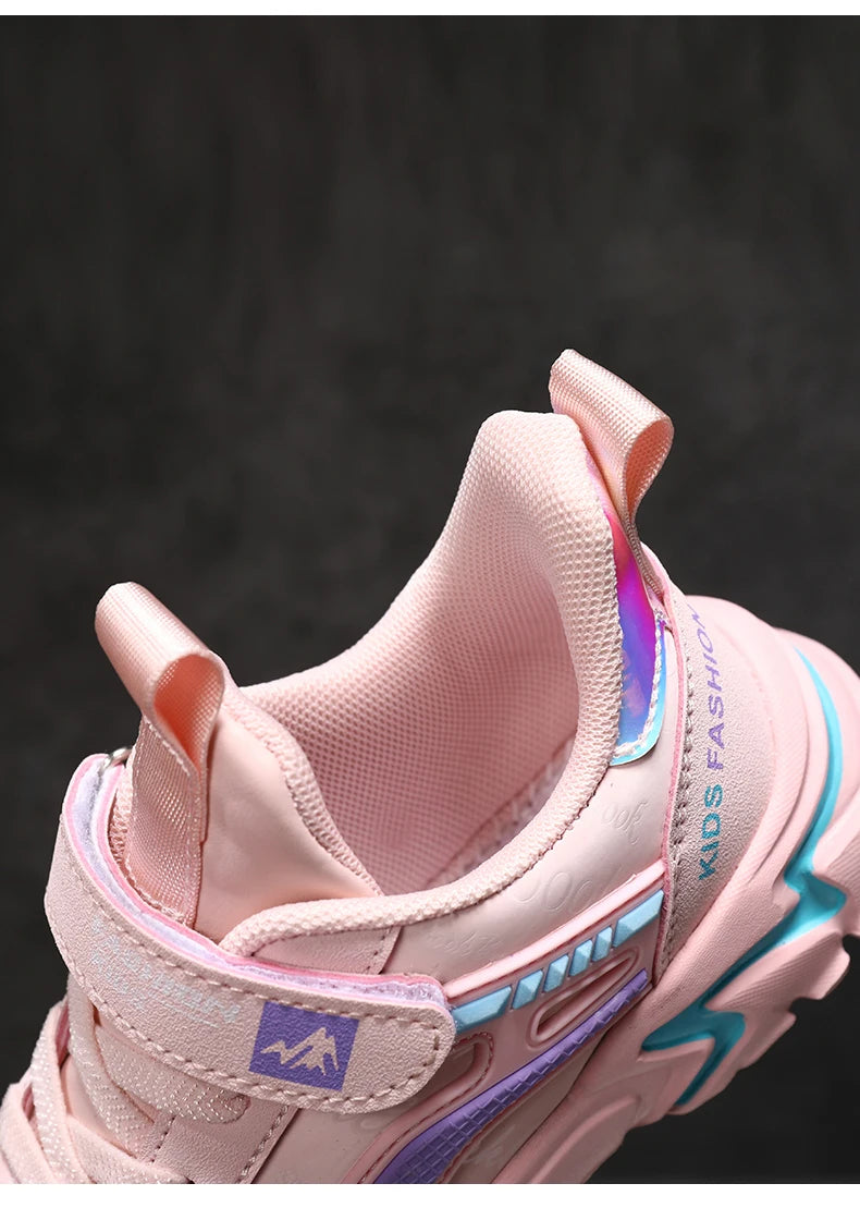 Princess Casual Sneaker Soft Comfortable Waterproof Anti-Slippery Kids Girl Trend Sport Shoes