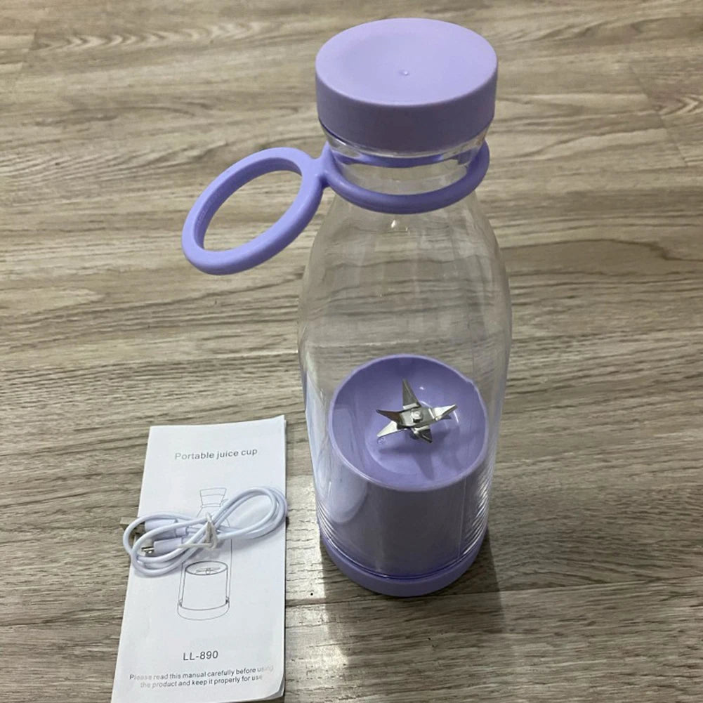 Electric Fruit Juicer Cup – 380ml/420ml USB Rechargeable Portable Blender, Smoothie Maker & Juice Bottle