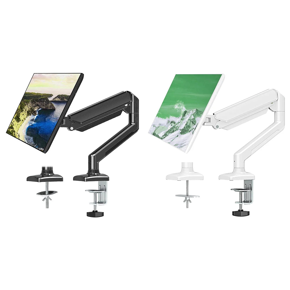 Adjustable Single Monitor Stand – Swivel Display Mount for 17”-32” Screens, Supports 4.9–19.8 lbs, Ergonomic Desk Bracket for Home & Office
