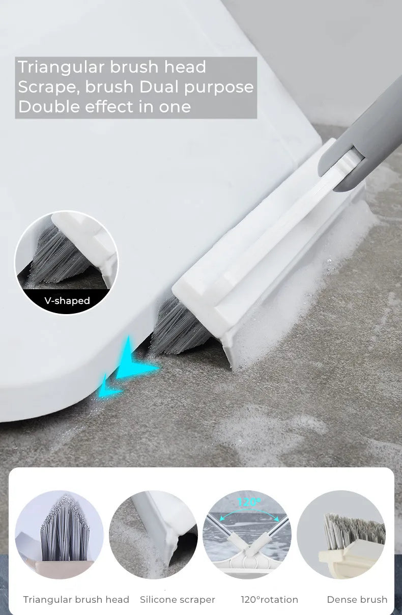 Bathroom Floor Brush Long Handle Wall Wash Toilet Cleaning