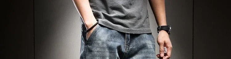 High Quality Male Cowboy Pants Retro Washed Straight Jeans For Men Plus Size Trousers Comfortable Xs Wide Leg Denim Kpop Cheap
