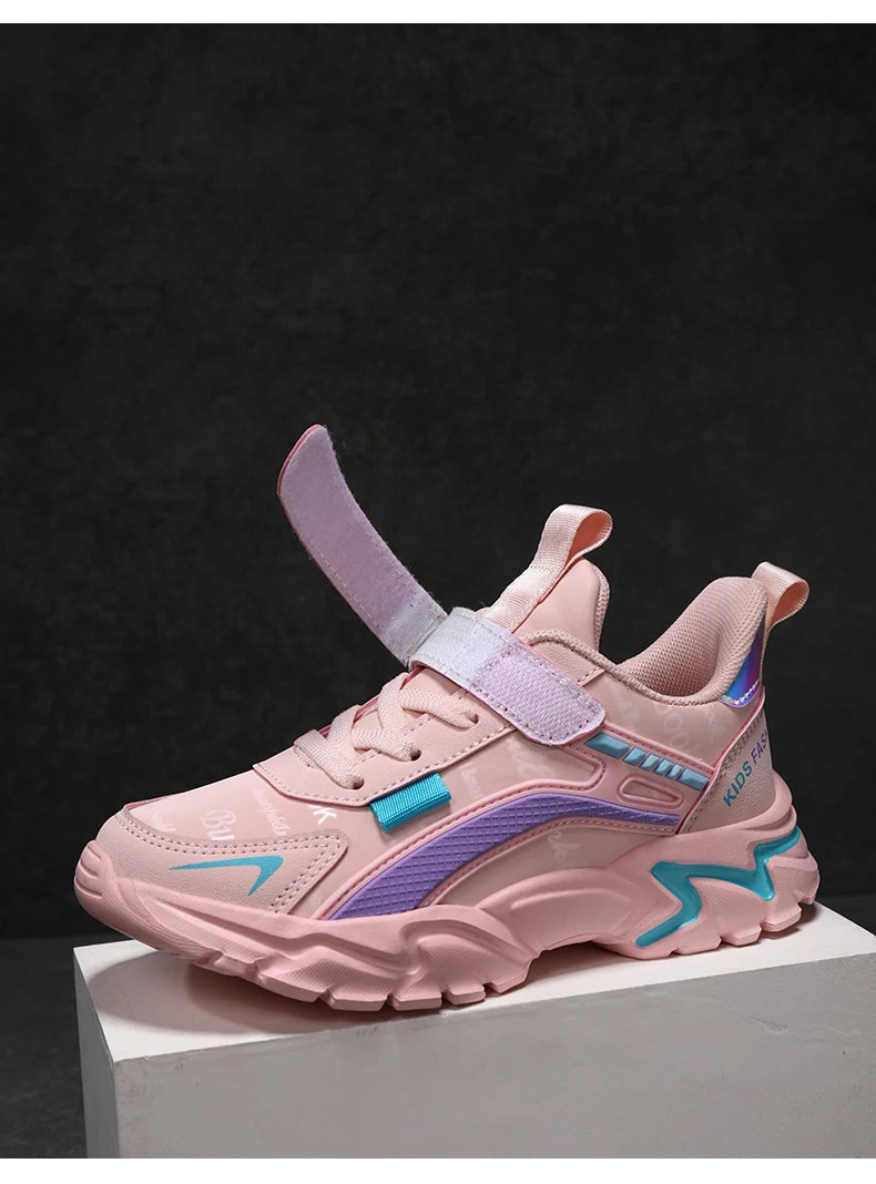 Princess Casual Sneaker Soft Comfortable Waterproof Anti-Slippery Kids Girl Trend Sport Shoes