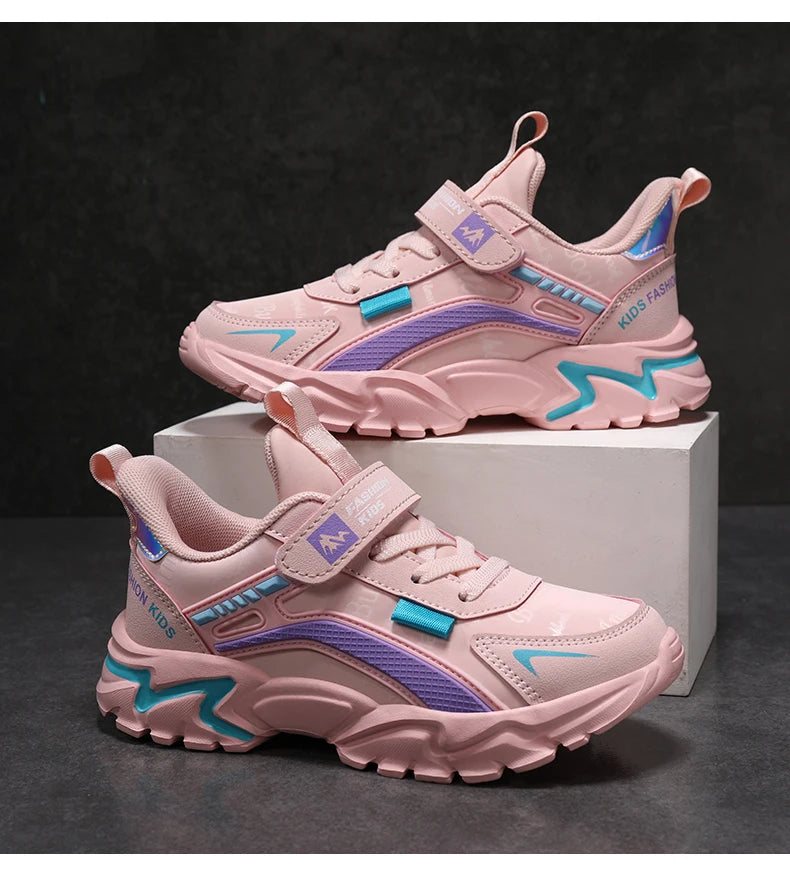 Princess Casual Sneaker Soft Comfortable Waterproof Anti-Slippery Kids Girl Trend Sport Shoes