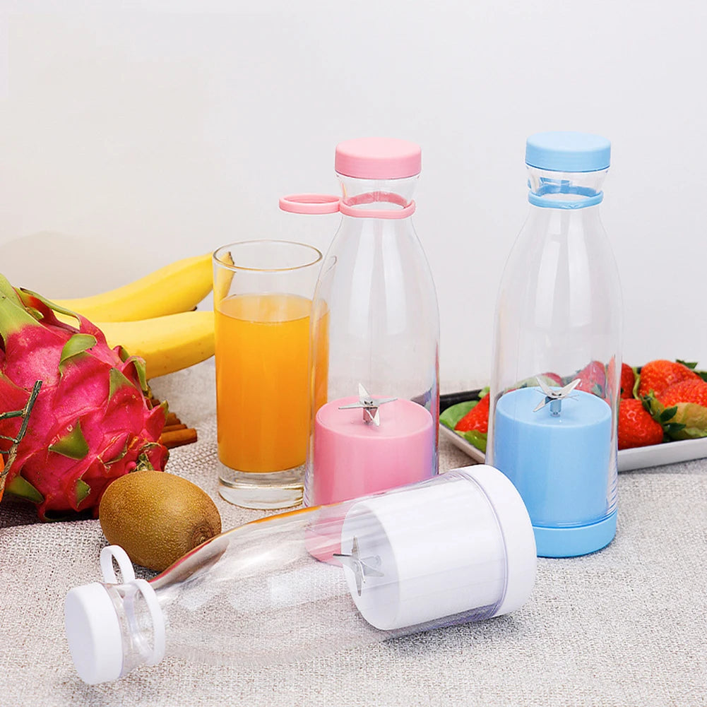 Electric Fruit Juicer Cup – 380ml/420ml USB Rechargeable Portable Blender, Smoothie Maker & Juice Bottle