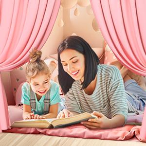 Princess Play Tent Children Castle House Child Room Cartoon Indoor Outdoor Playhouse Folding Decor Tent Toy Christmas Gift Girls