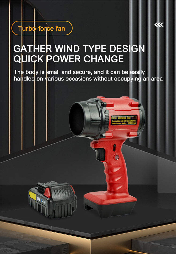 Cordless Air Jet Blower | Compatible with D-Line / M-Line Batteries | Pro Dust & Debris Cleaner