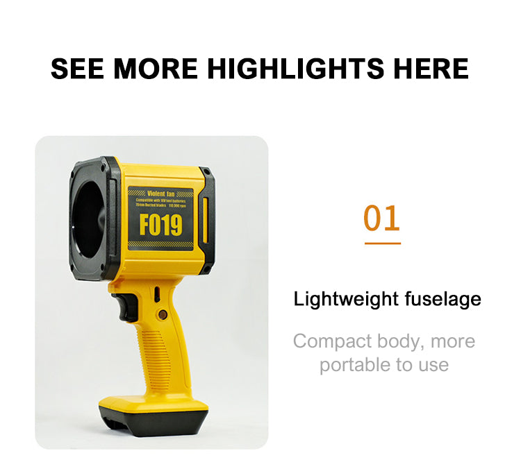 Cordless Air Jet Blower | Compatible with D-Line / M-Line Batteries | Pro Dust & Debris Cleaner