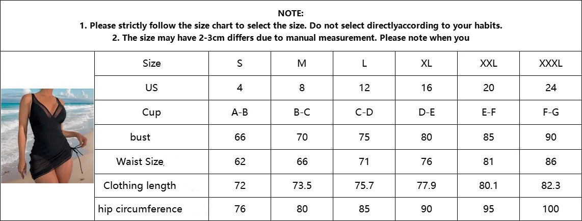 Women’s Mesh Drawstring Swimsuit – Solid Color Stylish Bathing Suit