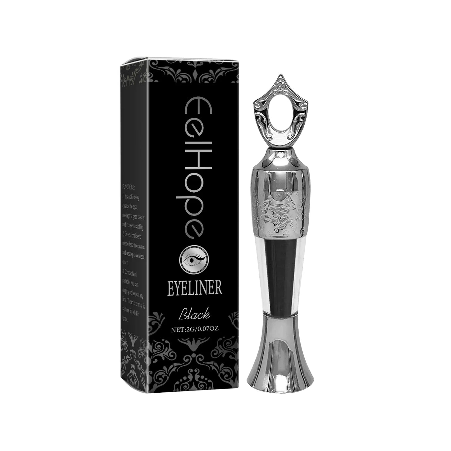 Waterproof Long-Lasting Black Liquid Eyeliner – Quick-Dry, Sweatproof, Smooth Application, Natural Look