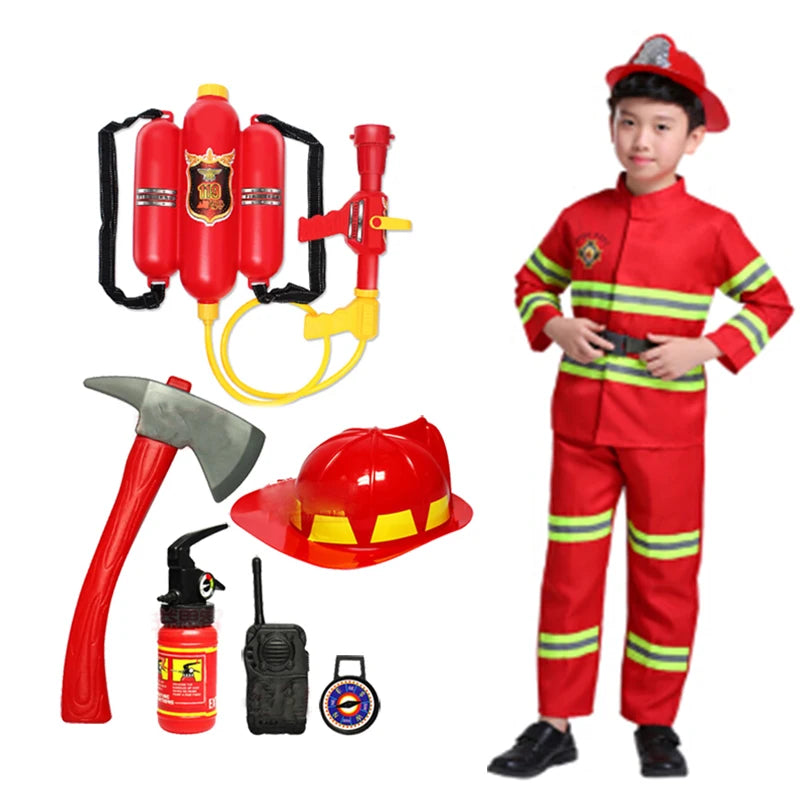 Kids' Firefighter Costume Set