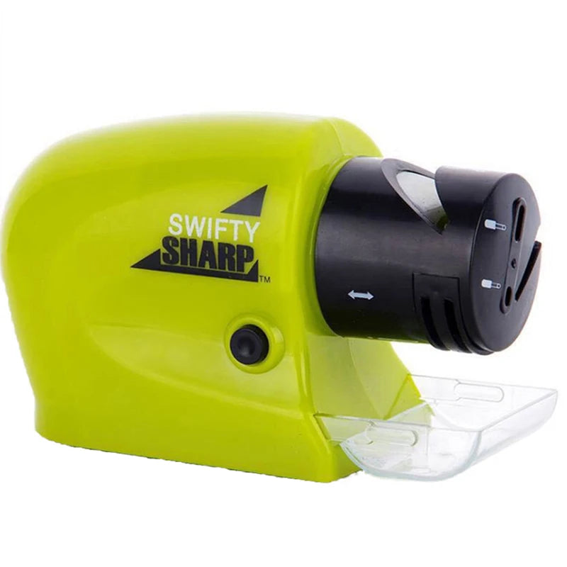 Electric Knife Sharpener with Rotating Sharpening Stone – Motorized Edge Sharpening Tool