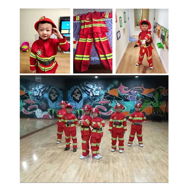 Kids' Firefighter Costume Set