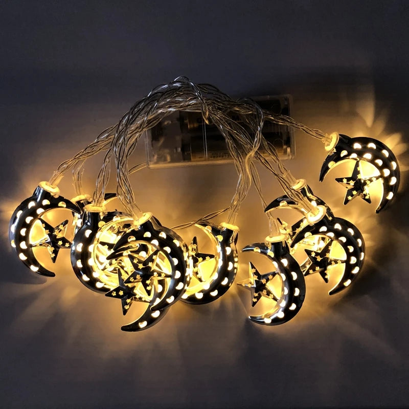 Ramadan & Eid LED Lantern String Lights – Decorative Hanging Lights for Home, Party & Festival Decor