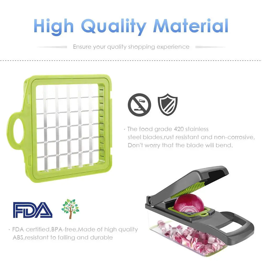 Vegetable Slicer and Grater with Collection Container