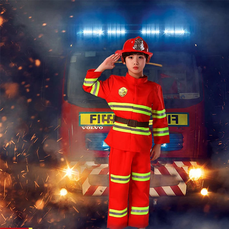 Kids' Firefighter Costume Set