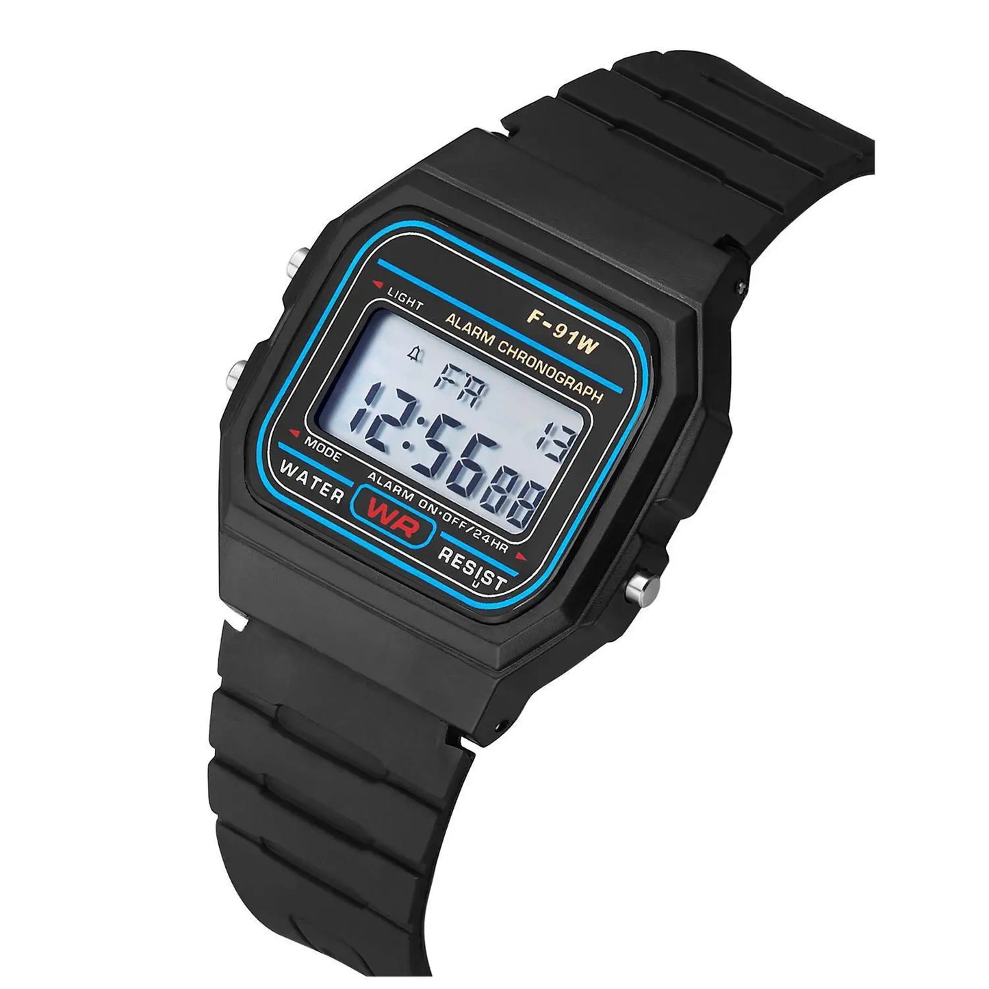Vintage LED Digital Watch with Steel Strap – Unisex Electronic Sports Wristwatch, Valentine’s Day Gift