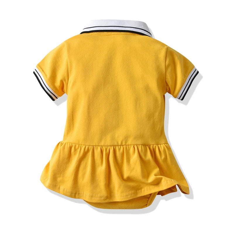 top and top Fashion Brother and Sister Matching Summer Outfits Short Sleeve Casual Baby Boys Romper, Cute Infant Girl Dresses