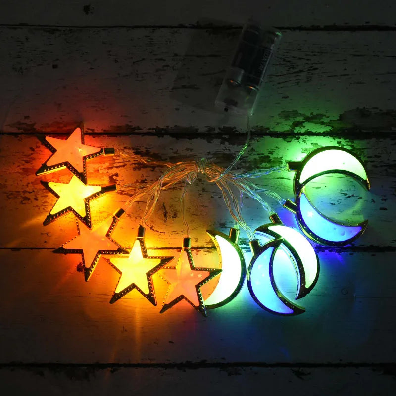 Ramadan & Eid LED Lantern String Lights – Decorative Hanging Lights for Home, Party & Festival Decor
