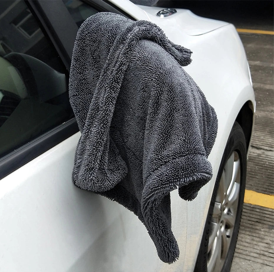 1200 GSM Microfiber Car Wash Towel – Double-Sided, Super Absorbent