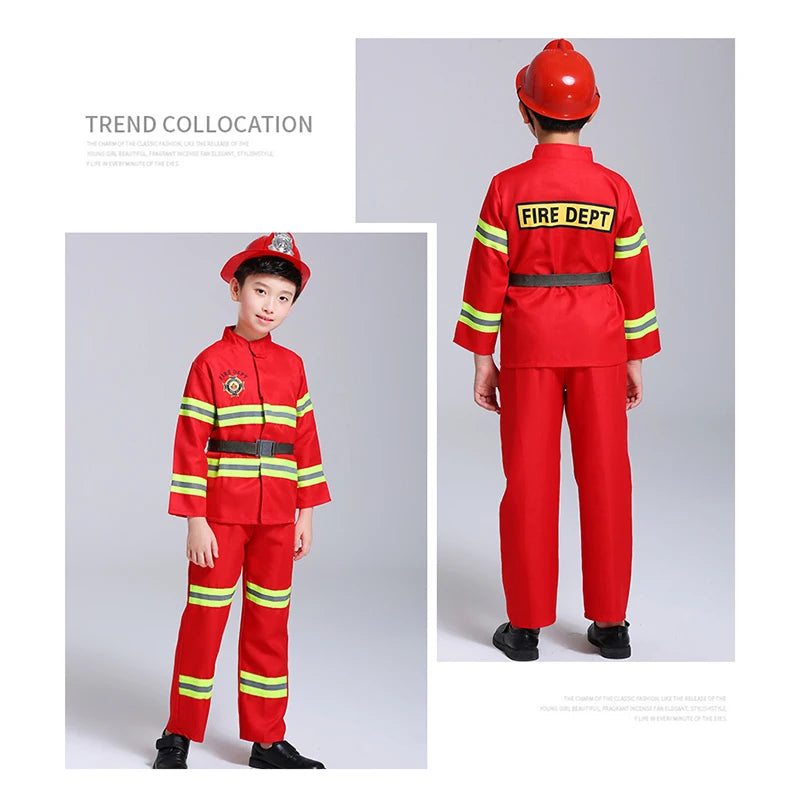 Kids' Firefighter Costume Set