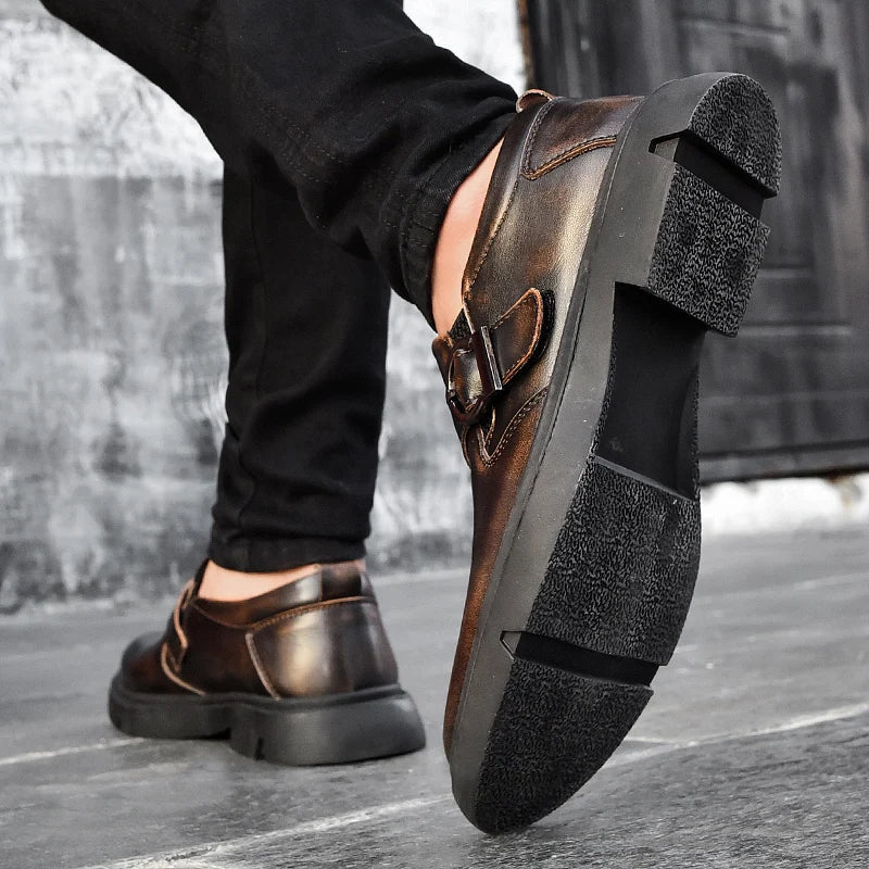 Vancat Men’s Oxford Dress Shoes – Genuine Leather, Fashion Loafers, Casual Flats – High-Quality Formal Footwear