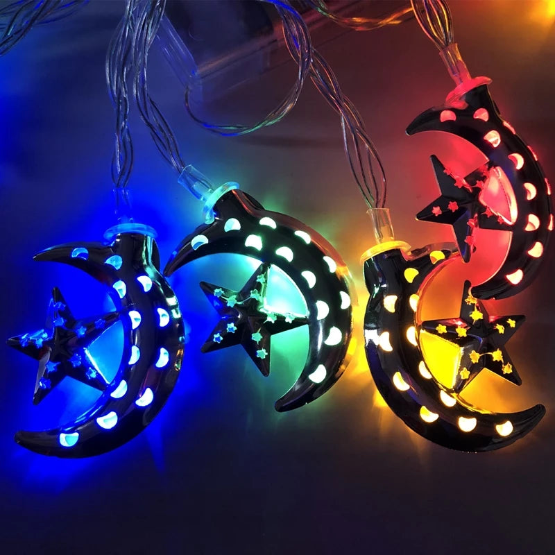 Ramadan & Eid LED Lantern String Lights – Decorative Hanging Lights for Home, Party & Festival Decor