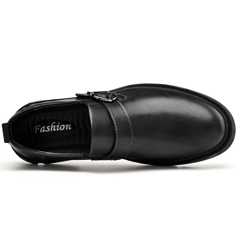 Vancat Men’s Oxford Dress Shoes – Genuine Leather, Fashion Loafers, Casual Flats – High-Quality Formal Footwear