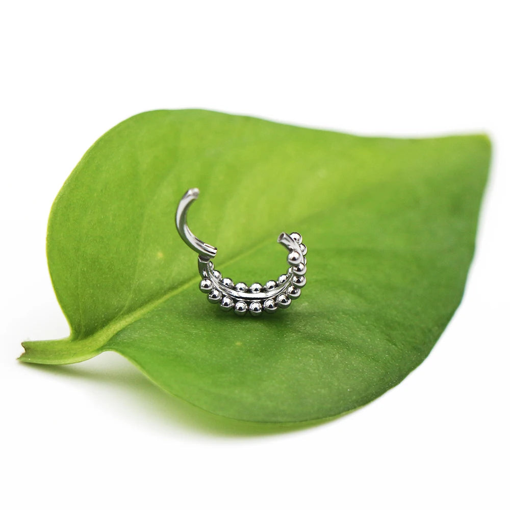 316L Stainless Steel Bee Piercing Jewelry, Clicker Earring for Conch, Tragus, Helix, Daith & Nose – Women’s Body Piercing