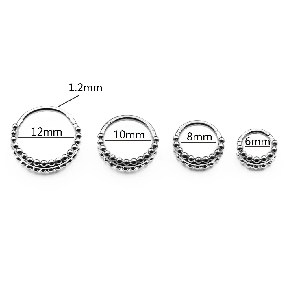 316L Stainless Steel Bee Piercing Jewelry, Clicker Earring for Conch, Tragus, Helix, Daith & Nose – Women’s Body Piercing