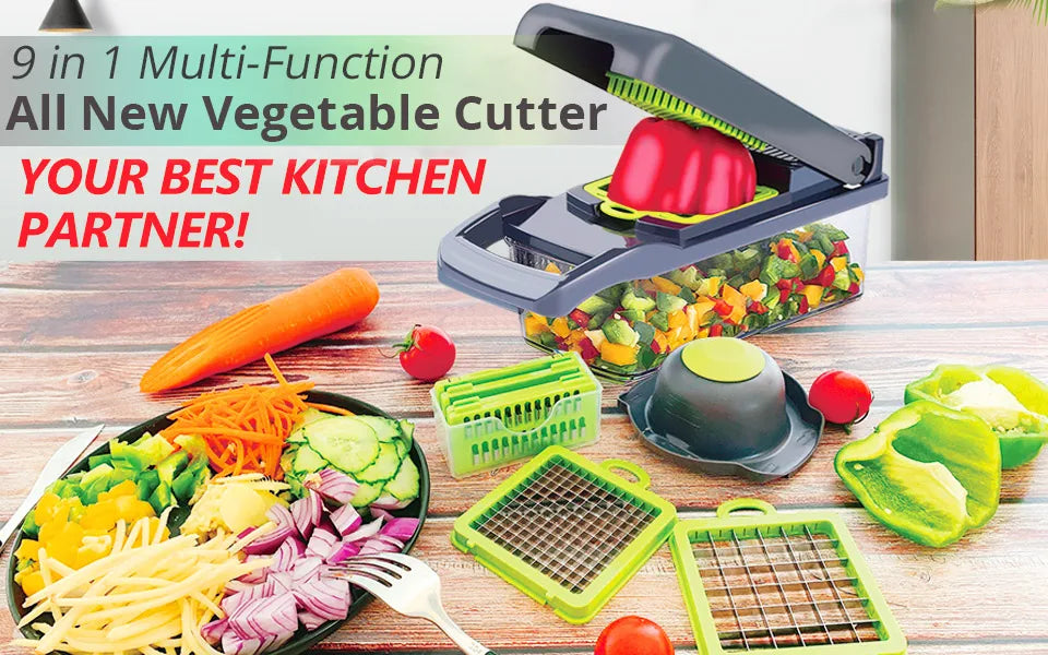 Vegetable Slicer and Grater with Collection Container
