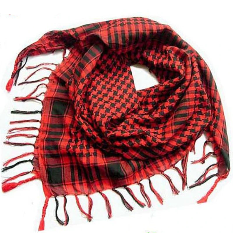 Summer Breathable Man Women Tactical Arab Scarf Fashion Outdoor Lightweight Hijab Scarf Spring Army Plaid Head Scarf Keep Warm