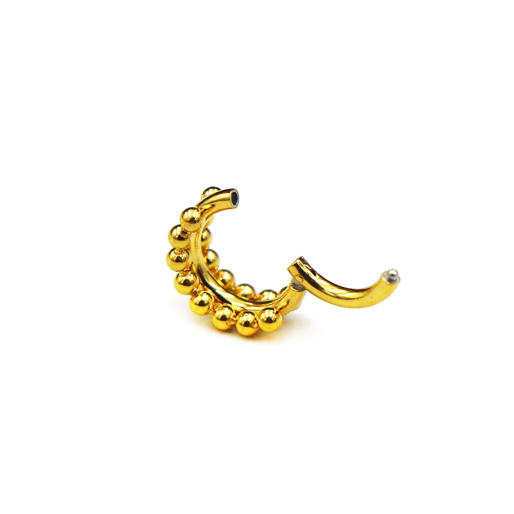 316L Stainless Steel Bee Piercing Jewelry, Clicker Earring for Conch, Tragus, Helix, Daith & Nose – Women’s Body Piercing