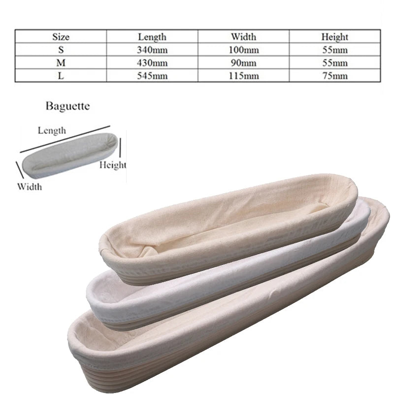 Banneton Bread Proofing Basket Set