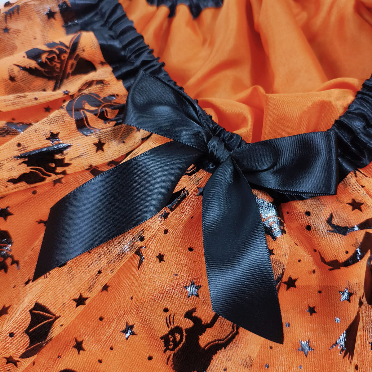 Adult Halloween Tulle Tutu Skirt with Bow
