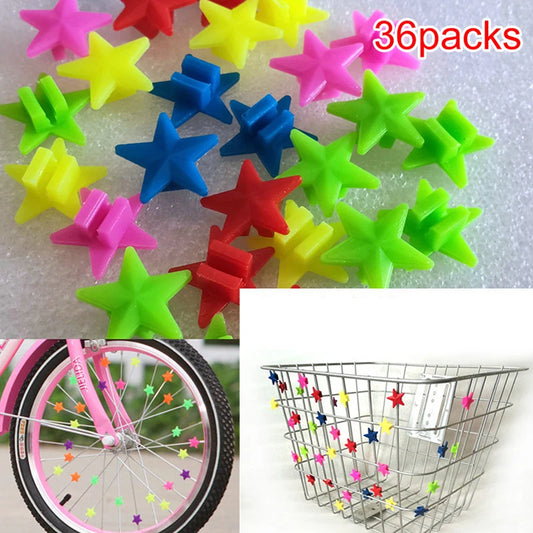 Bicycle Wheel Spoke Colorful Plastic Bead Multi Color Children Clip Decoration baby Bike kid Cycling Accessories