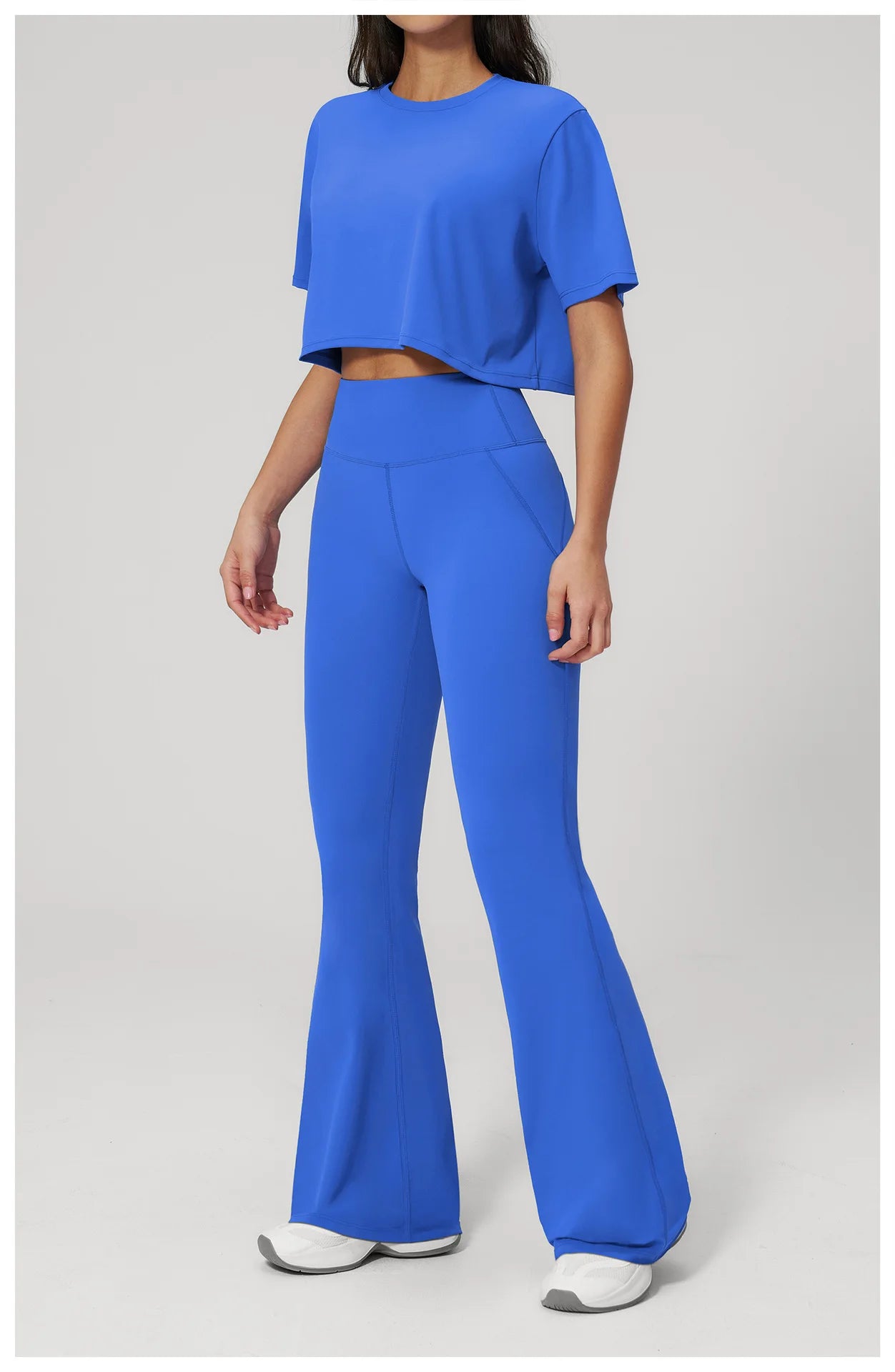 Women's 2-Piece Seamless Yoga Set – Leggings & Crop Top